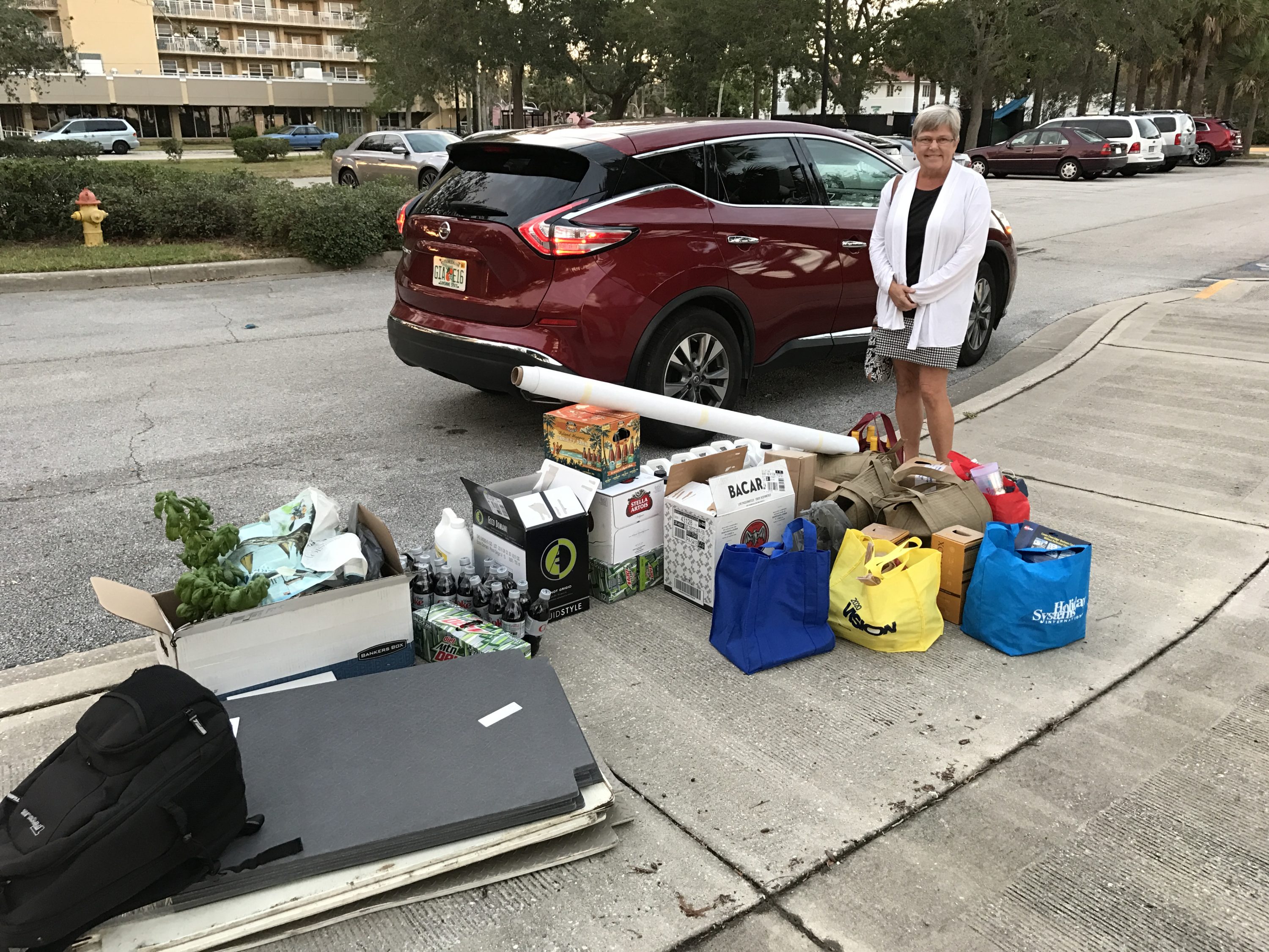 Beth with provisions